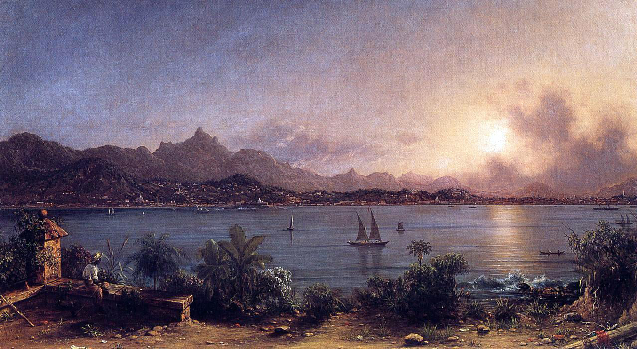  Martin Johnson Heade The Harbor at Rio de Janiero - Canvas Print