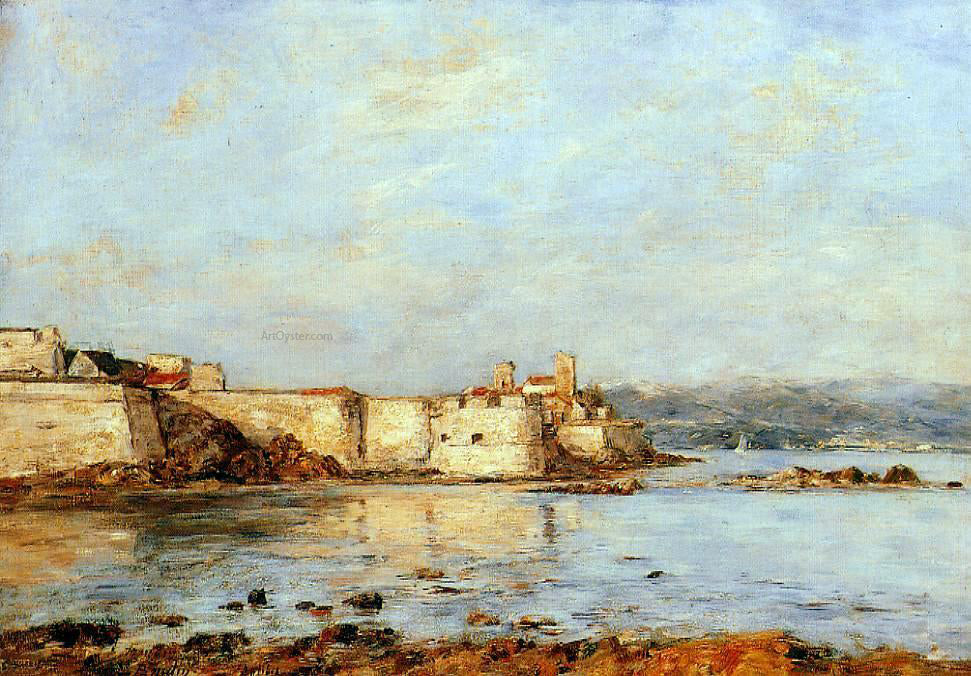  Eugene-Louis Boudin The Harbor of Antibes - Canvas Print