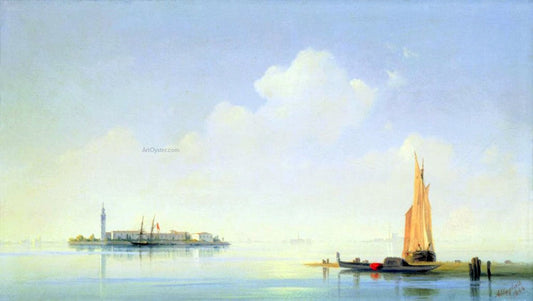  Ivan Constantinovich Aivazovsky The harbour of Venice, the Island of San-Georgio - Canvas Print