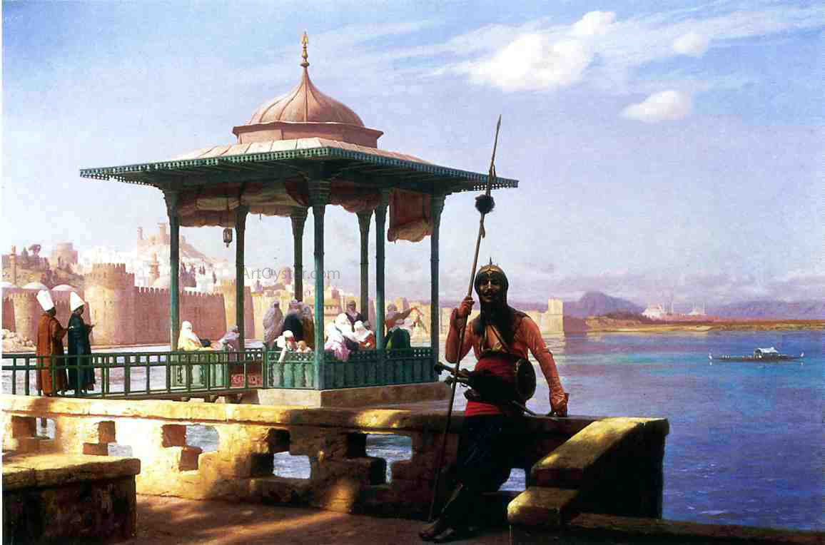  Jean-Leon Gerome The Harem in a Kiosk - Canvas Print