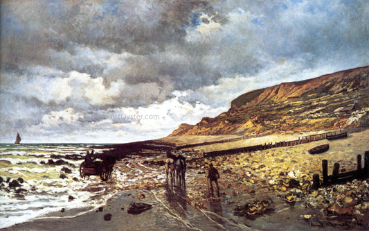  Claude Oscar Monet The Headland of the Heve at Low Tide - Canvas Print