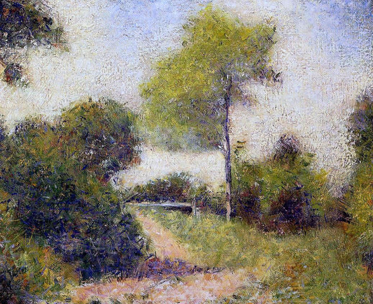  Georges Seurat The Hedge (also known as The Clearing) - Canvas Print