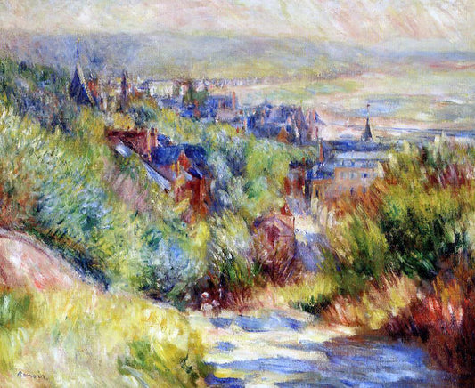  Pierre Auguste Renoir The Hills of Trouville - Canvas Print