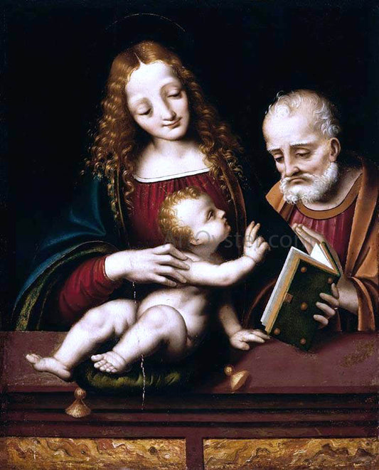  Marco D'Oggiono The Holy Family - Canvas Print