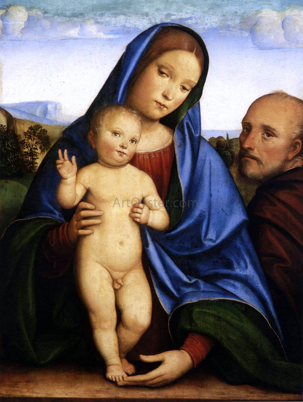  Francesco Francia The Holy Family - Canvas Print