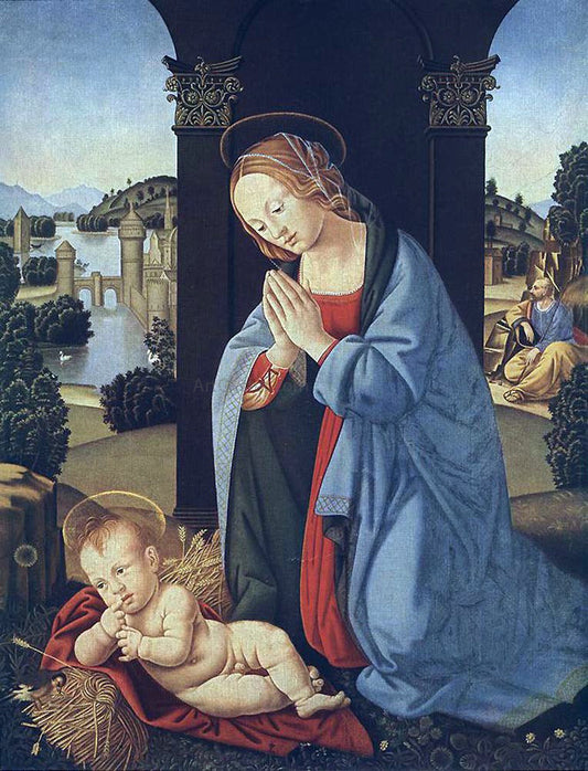  Lorenzo Di Credi The Holy Family - Canvas Print