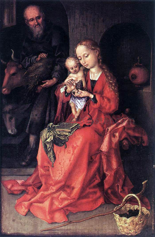  Martin Schongauer The Holy Family - Canvas Print