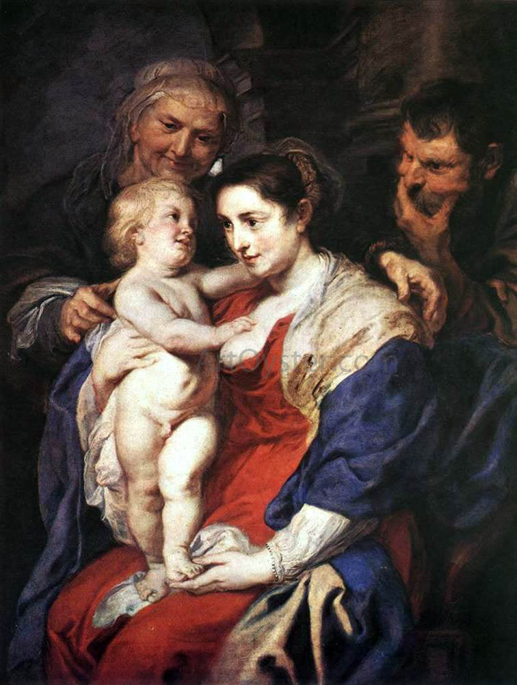  Peter Paul Rubens The Holy Family with St. Anne - Canvas Print