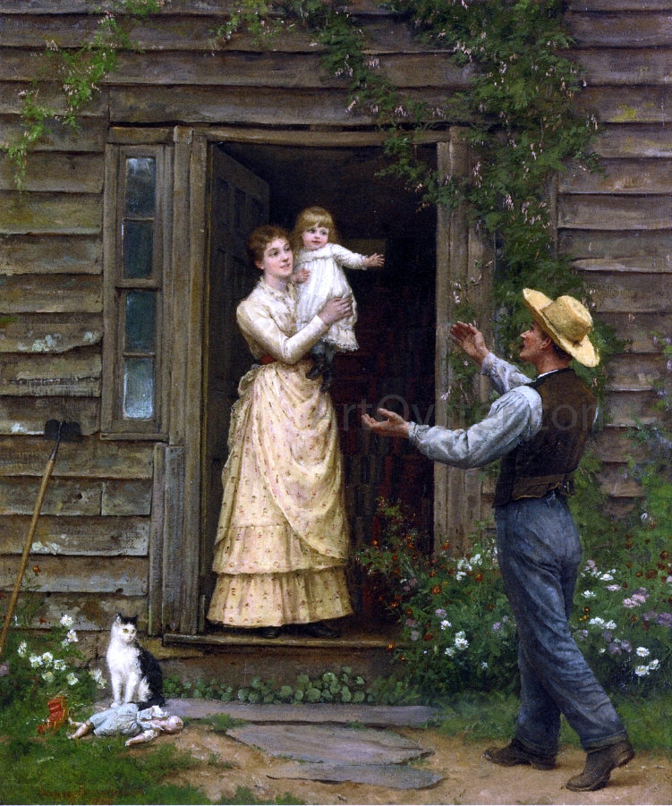  Jennie Augusta Brownscombe The Homecoming - Canvas Print