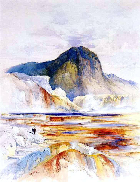  Thomas Moran The Hot Springs of Gardiners River, Upper Pools - Canvas Print