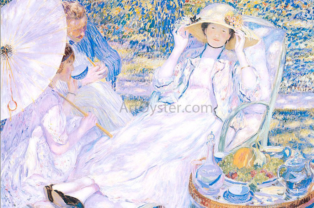  Frederick Carl Frieseke The Hour of Tea - Canvas Print