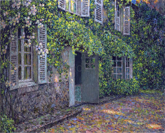  Henri Le Sidaner The House in Summer - Canvas Print