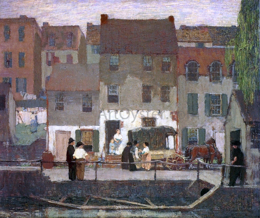  Robert Spencer The Huckster Cart - Canvas Print