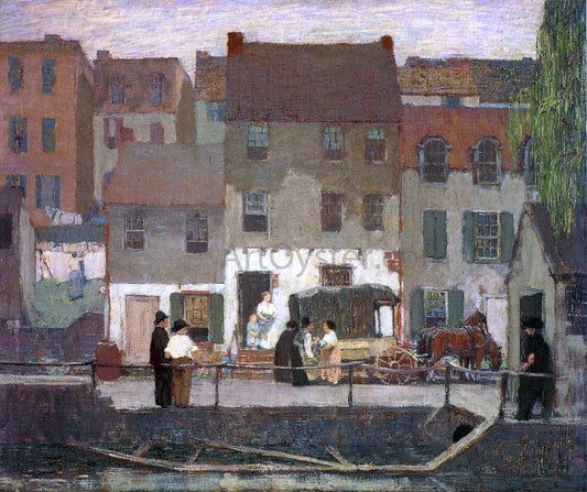  Robert Spencer The Huckster Cart - Canvas Print