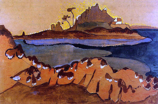  Paul Serusier The Ile de la Douane, the Mouthe of the Trieux River - Canvas Print