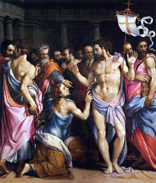  Cecchino Del Salviati The Incredulity of St Thomas - Canvas Print