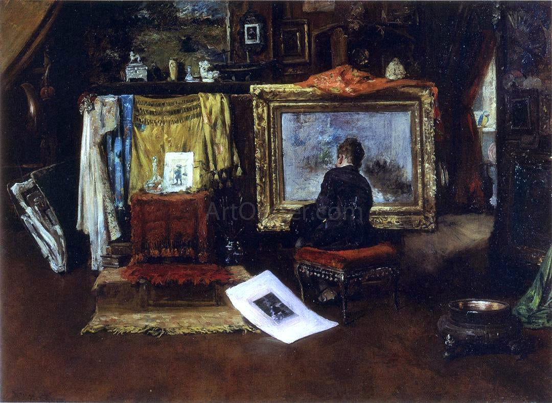  William Merritt Chase The Inner Studio, Tenth Street - Canvas Print