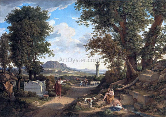  Johann Christian Reinhart The Invention of the Corinthian Capital by Callimachos - Canvas Print
