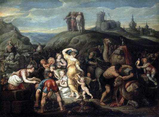  Simon De Vos The Israelites after Crossing the Red Sea - Canvas Print