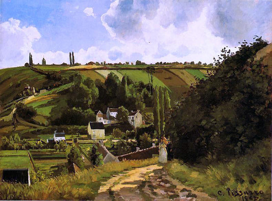  Camille Pissarro The Jallais Hills, Pontoise - Canvas Print