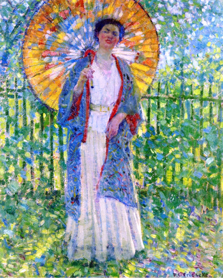  Frederick Carl Frieseke The Japanese Parasol - Canvas Print