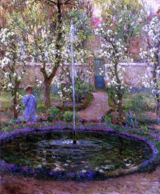  Henri Le Sidaner A Jet of Water - Canvas Print