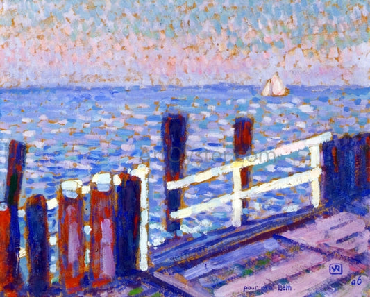  Theo Van Rysselberghe The Jetty - Canvas Print