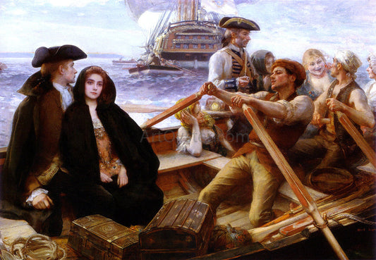  Albert Lynch The Jolly Boat - Canvas Print