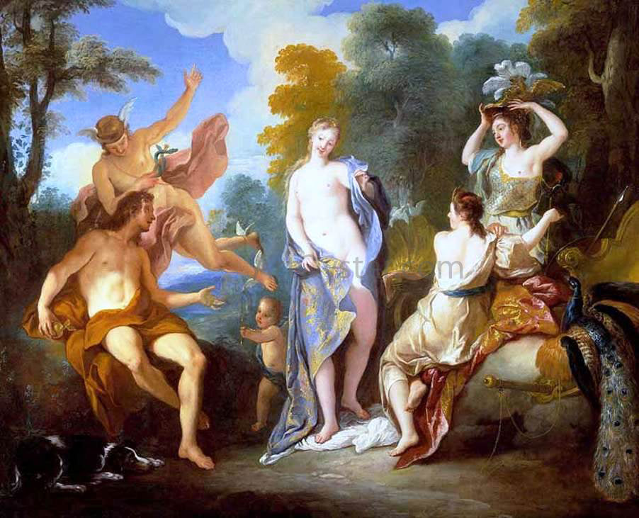  Jean-Francois De Troy The Judgement of Paris - Canvas Print