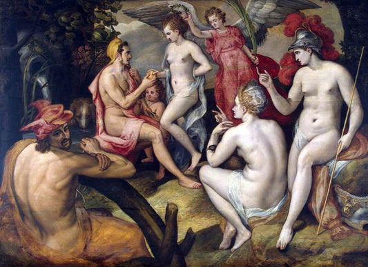  The Elder Frans Floris The Judgment of Paris - Canvas Print