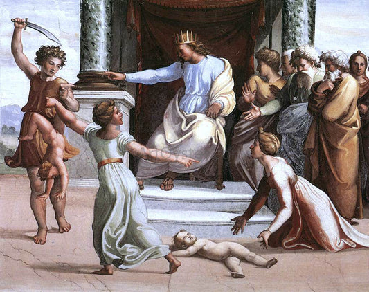  Raphael The Judgment of Solomon (Loggia on the second floor, Palazzi Pontifici, Vatican) - Canvas Print
