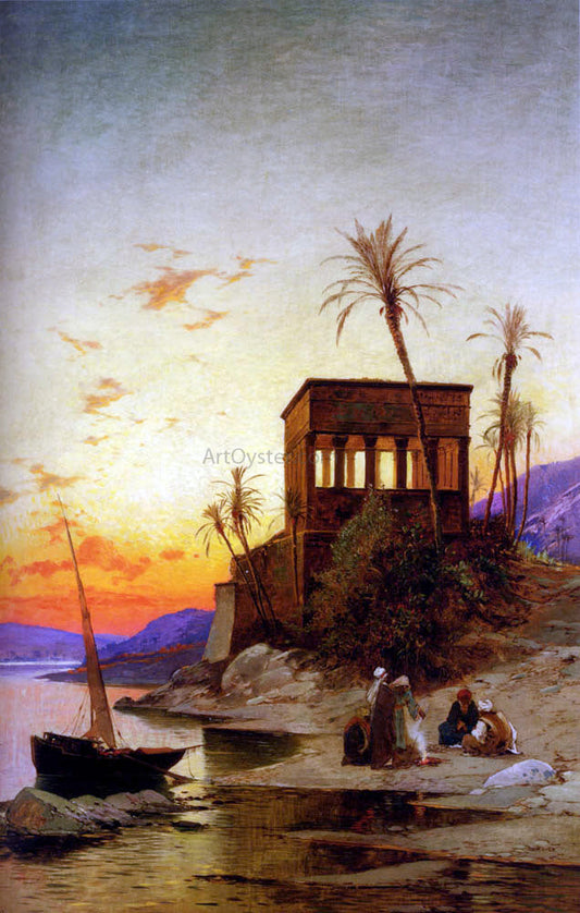  Hermann Solomon Corrodi The Kiosk of Trajan, Philae on the Nile - Canvas Print