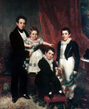  Samuel Lovett Waldo The Knapp Children - Canvas Print