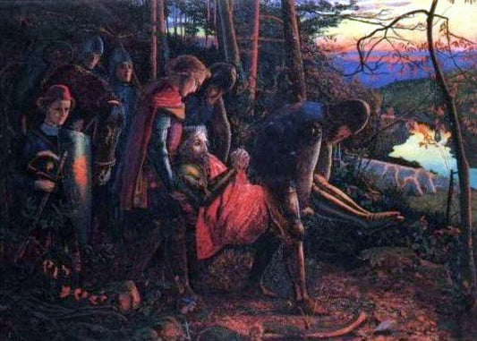 Arthur Hughes The Knight of the Sun (reduced version) - Canvas Print