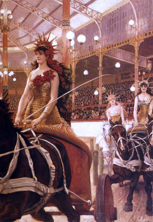  James Tissot The Ladies of the Cars - Canvas Print