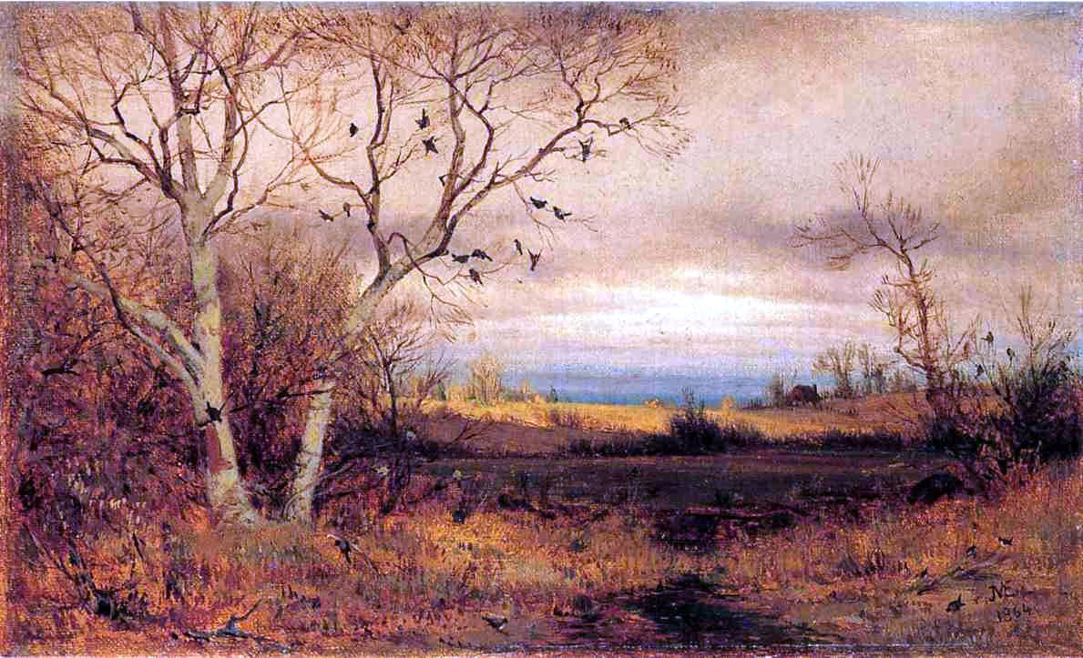  Jervis McEntee The Lake - Canvas Print