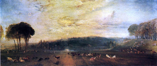  Joseph William Turner The Lake, Petworth: Sunset, Fighting Bucks - Canvas Print