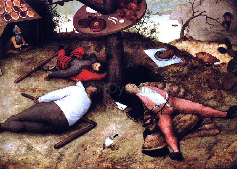  The Elder Pieter Bruegel The Land of Cockayne - Canvas Print