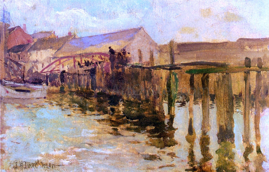  John Twachtman The Landing, Newport - Canvas Print