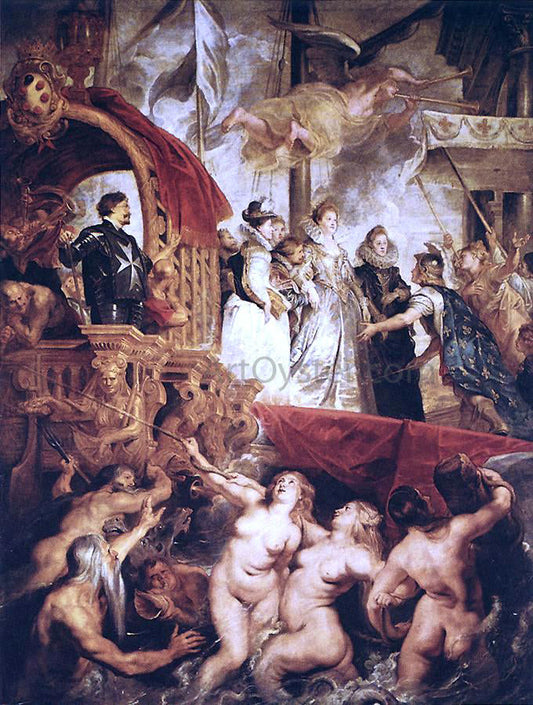  Peter Paul Rubens The Landing of Marie de' Medici at Marseilles - Canvas Print