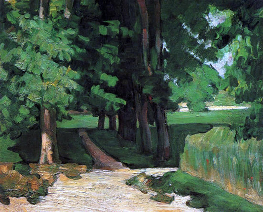  Paul Cezanne The Lane of Chestnut Trees at the Jas de Bouffan - Canvas Print