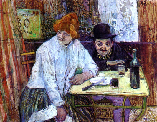  Henri De Toulouse-Lautrec The Last Crumbs (also known as A la Mie) - Canvas Print