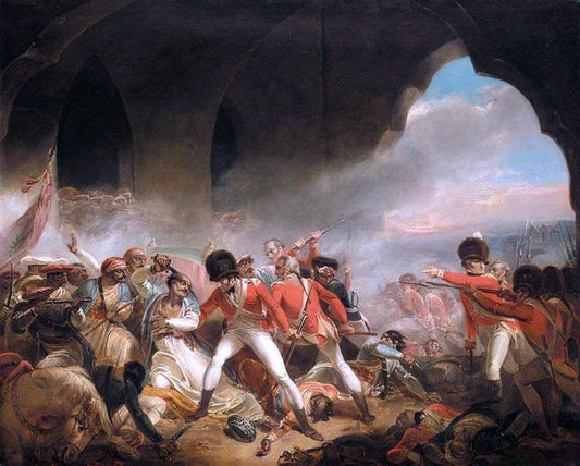  Henry Singleton The Last Effort and Fall of Tippoo Sultan - Canvas Print