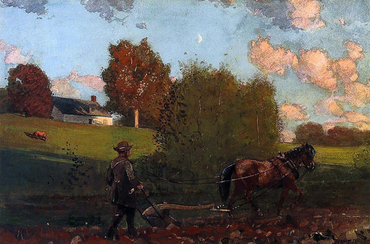  Winslow Homer The Last Furrow - Canvas Print