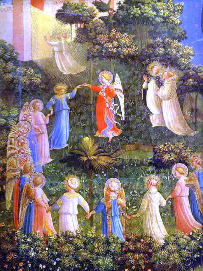  Fra Angelico The Last Judgement (detail 2) - Canvas Print