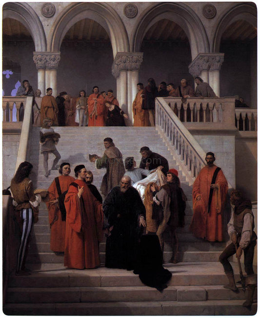  Francesco Hayez The Last Moments of Doge Marin Faliero - Canvas Print