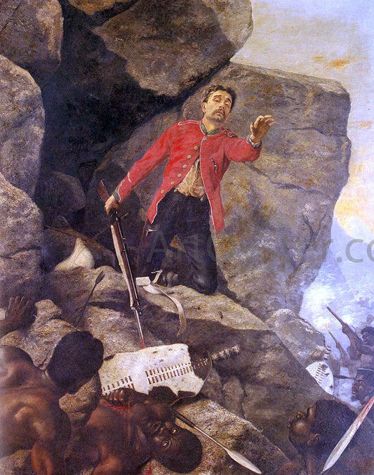  Richard Thomas Moynan The Last Of The 24th, Isandula, 1879 - Canvas Print
