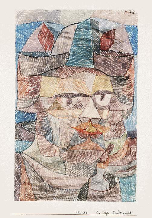  Paul Klee The Last of the Mercenaries - Canvas Print