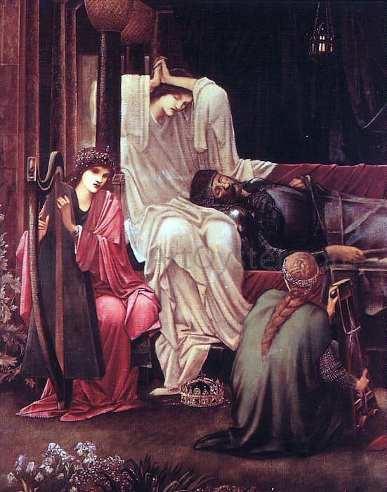  Sir Edward Burne-Jones The Last Sleep of Arthur in Avalon - Canvas Print