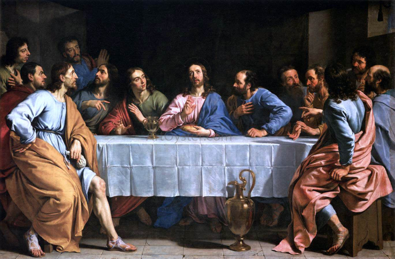  Philippe De Champaigne The Last Supper - Canvas Print